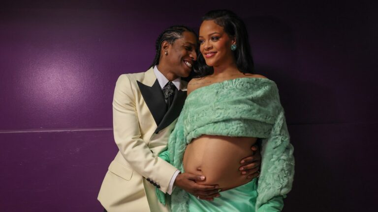 A$AP Rocky soutient Rihanna du public aux Oscars 2023