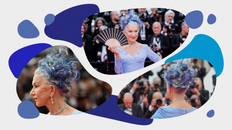 Helen Mirren lance Blue Hair sur le tapis rouge de Cannes