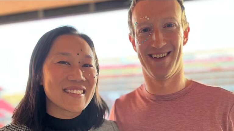 Mark Zuckerberg éblouit le visage en hommage à Taylor Swift