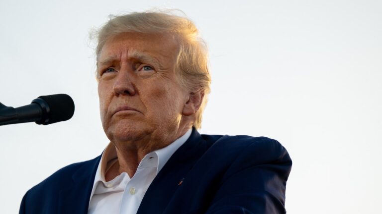 « Empoisonner le sang » : Donald Trump multiplie les propos anti-migrants lors d&rsquo;un rassemblement dans le New Hampshire