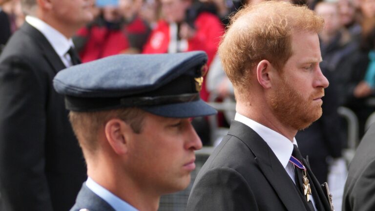 Le prince Harry et le prince William auraient gardé leurs distances lors des funérailles de leur oncle