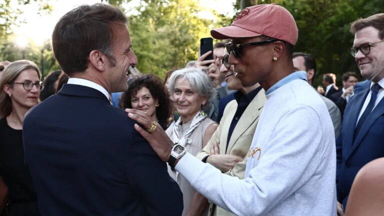 Lisez l&rsquo;hommage sincère d&rsquo;Emmanuel Macron à Pharrell Williams