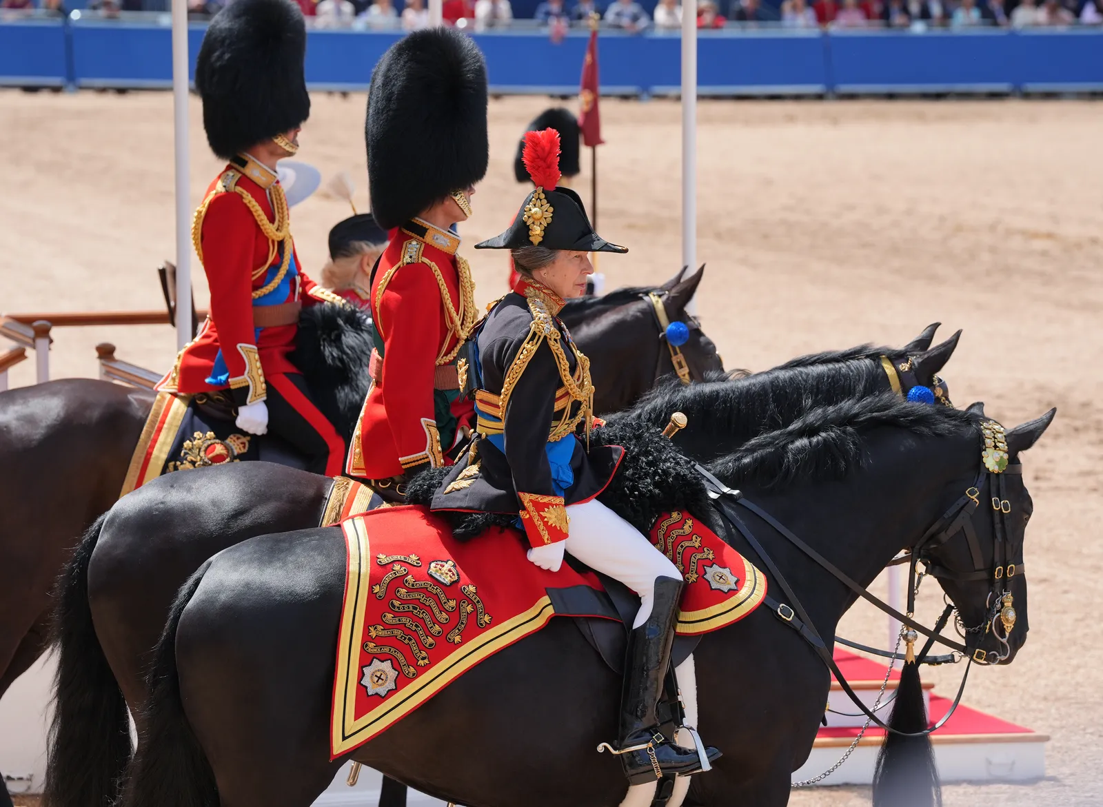 L'image contient peut-être Anne Princesse Royale Personne adulte Animal Cheval Équitation Activités de loisirs et mammifère