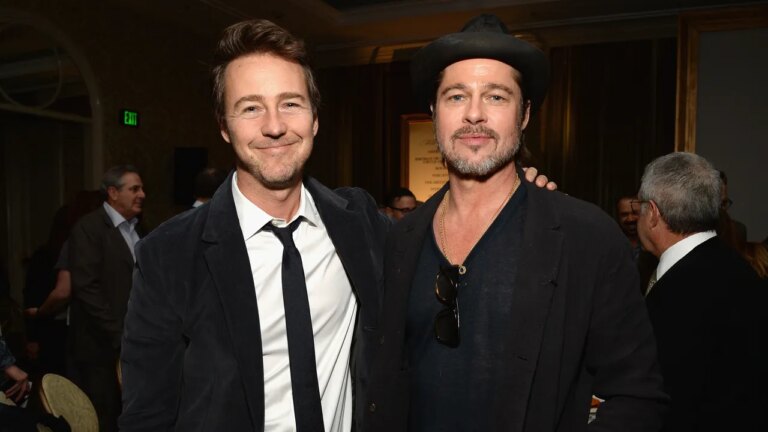 Brad Pitt et Edward Norton ont eu une réunion de Fight Club lors de la Coupe du monde cette semaine