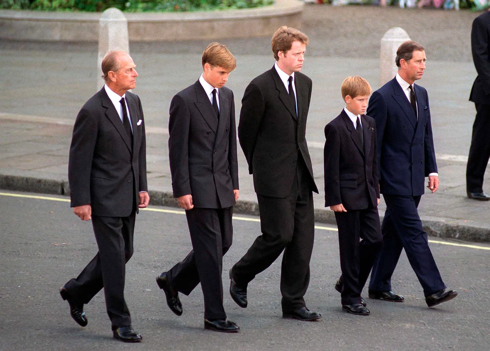 L'image peut contenir Philip Tomalin Charles Spencer 9e comte Spencer et le prince William duc de Cambridge