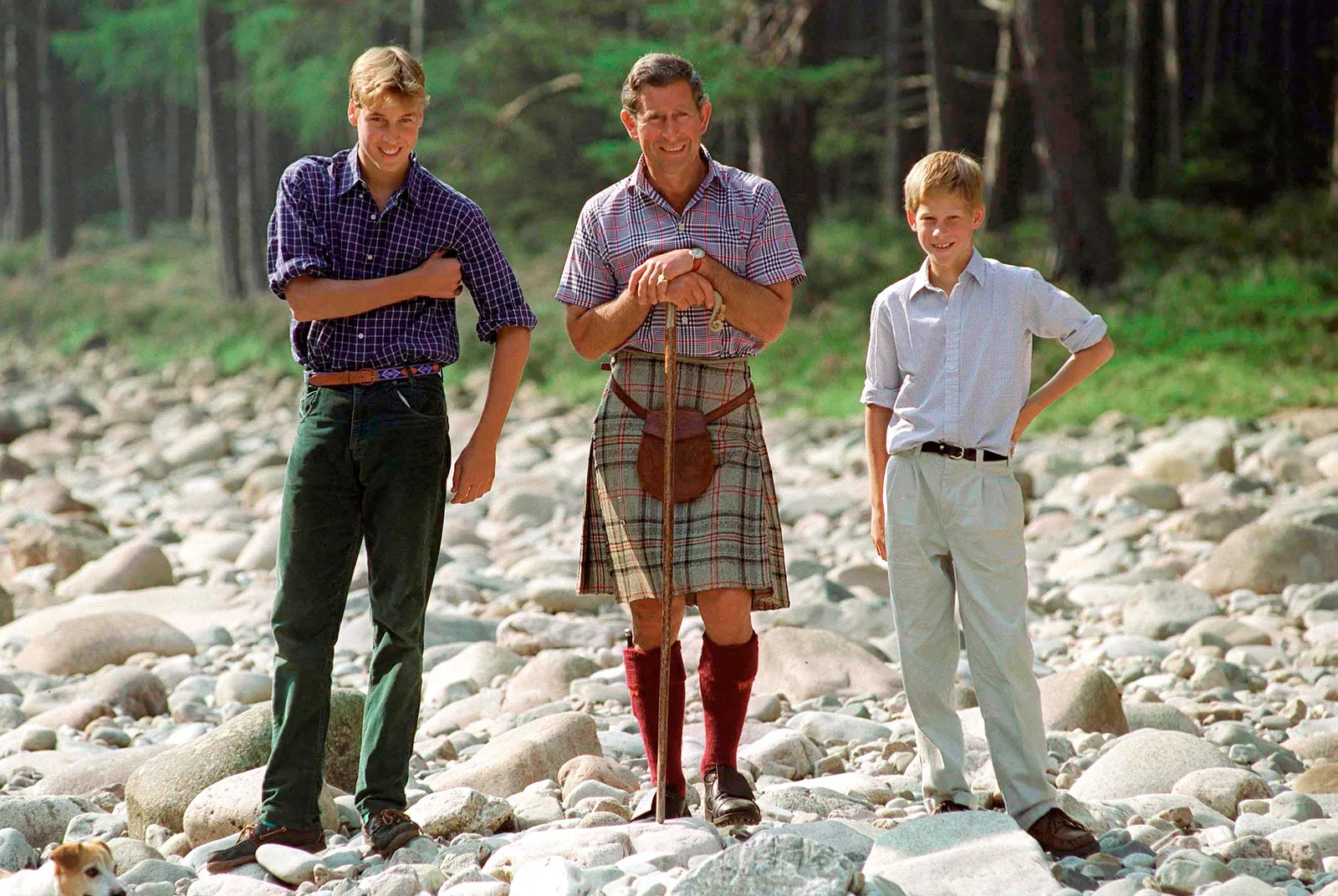 L'image contient peut-être le prince William, duc de Cambridge, Charles, prince de Galles, le prince Harry, duc de Sussex et ses vêtements.