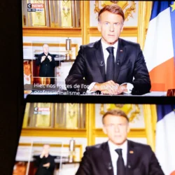 Emmanuel Macron s&rsquo;adresse à la nation suite aux violentes manifestations à travers la France